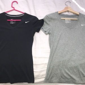 Two Dri-Fit Nike T-Shirt Gray & Black